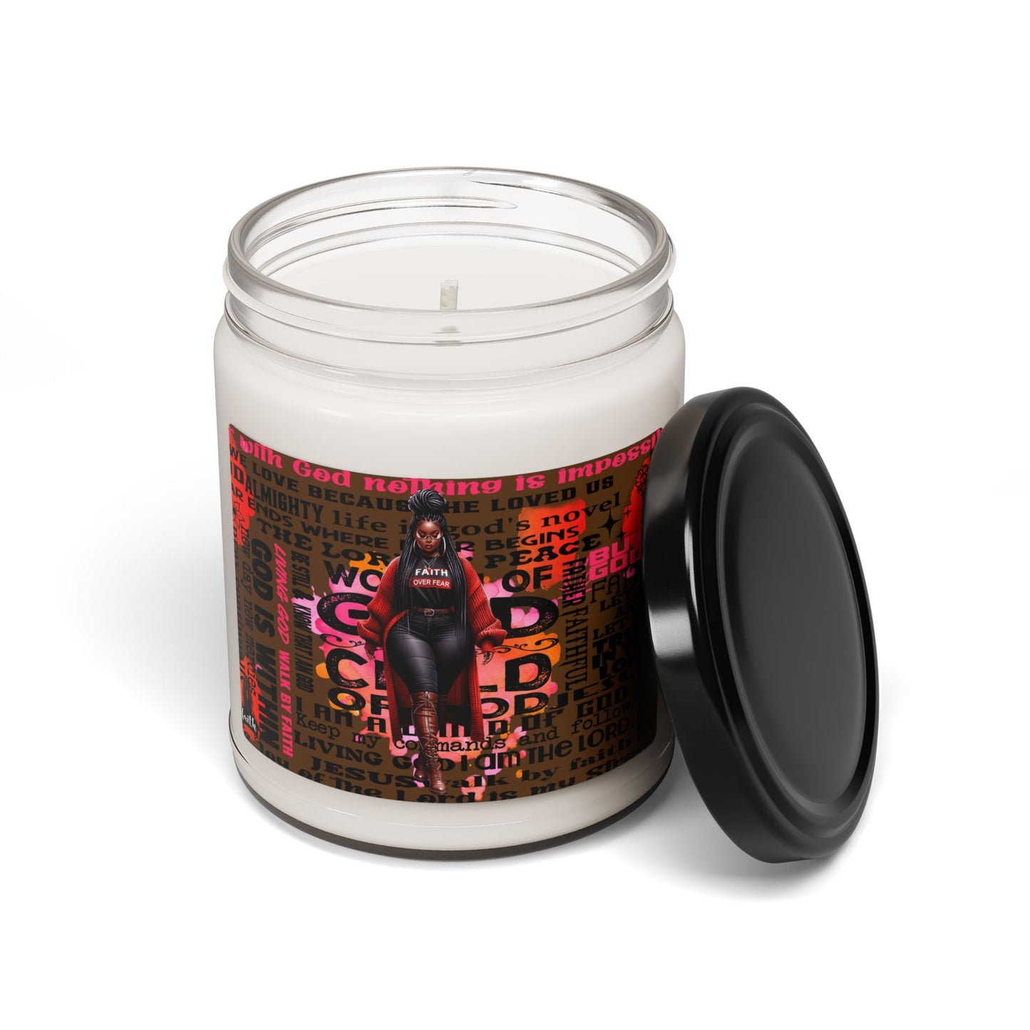 Inspirational Scented Soy Candle - 9oz | Faith & Empowerment Design
