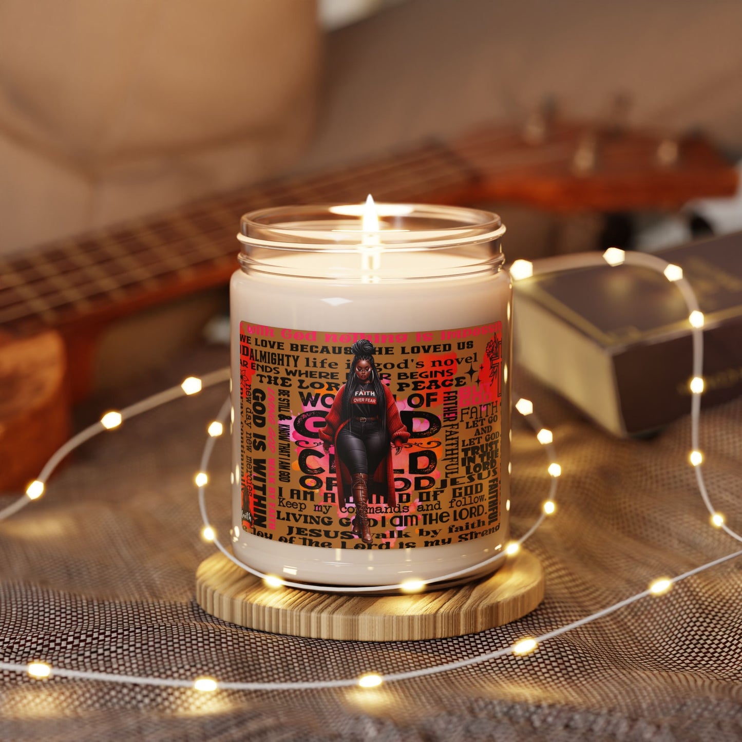 Inspirational Scented Soy Candle - 9oz | Faith & Empowerment Design