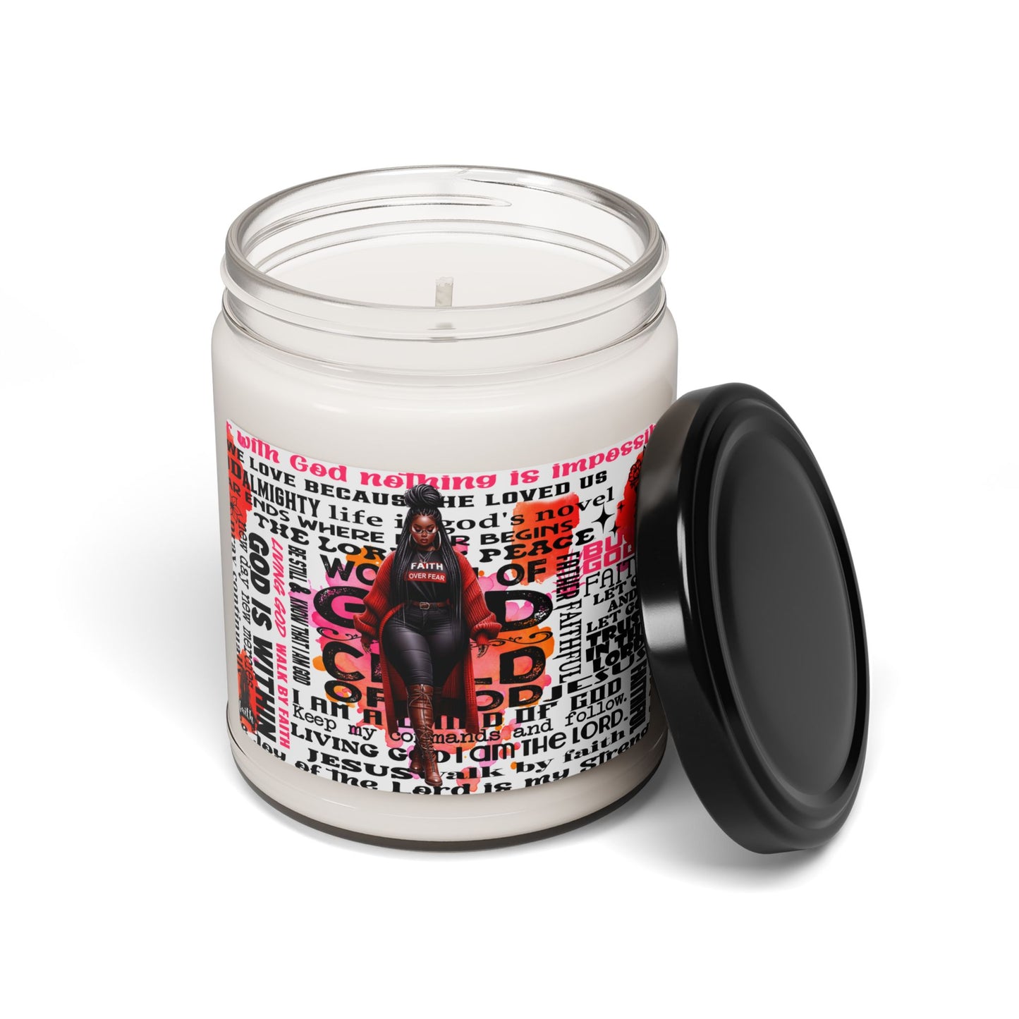 Inspirational Scented Soy Candle - 9oz | Faith & Empowerment Design