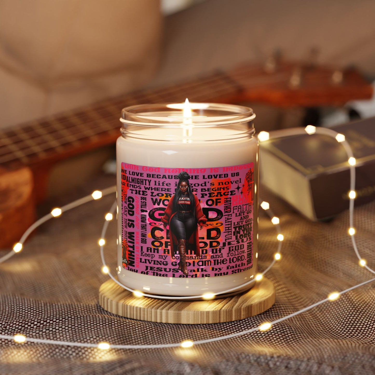 Inspirational Scented Soy Candle - 9oz | Faith & Empowerment Design