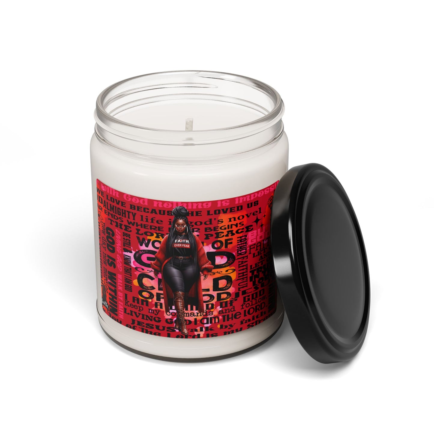 Inspirational Scented Soy Candle - 9oz | Faith & Empowerment Design