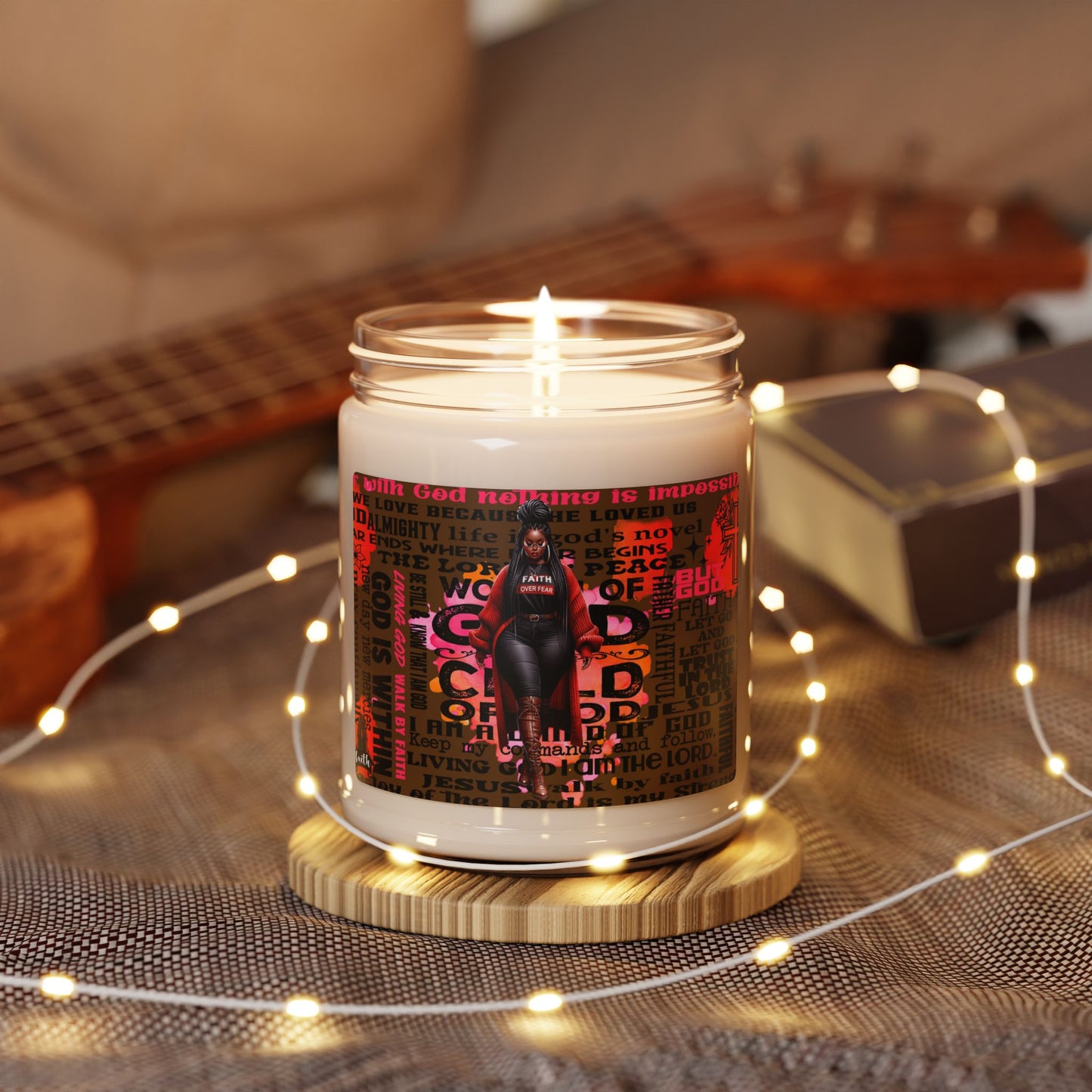 Inspirational Scented Soy Candle - 9oz | Faith & Empowerment Design