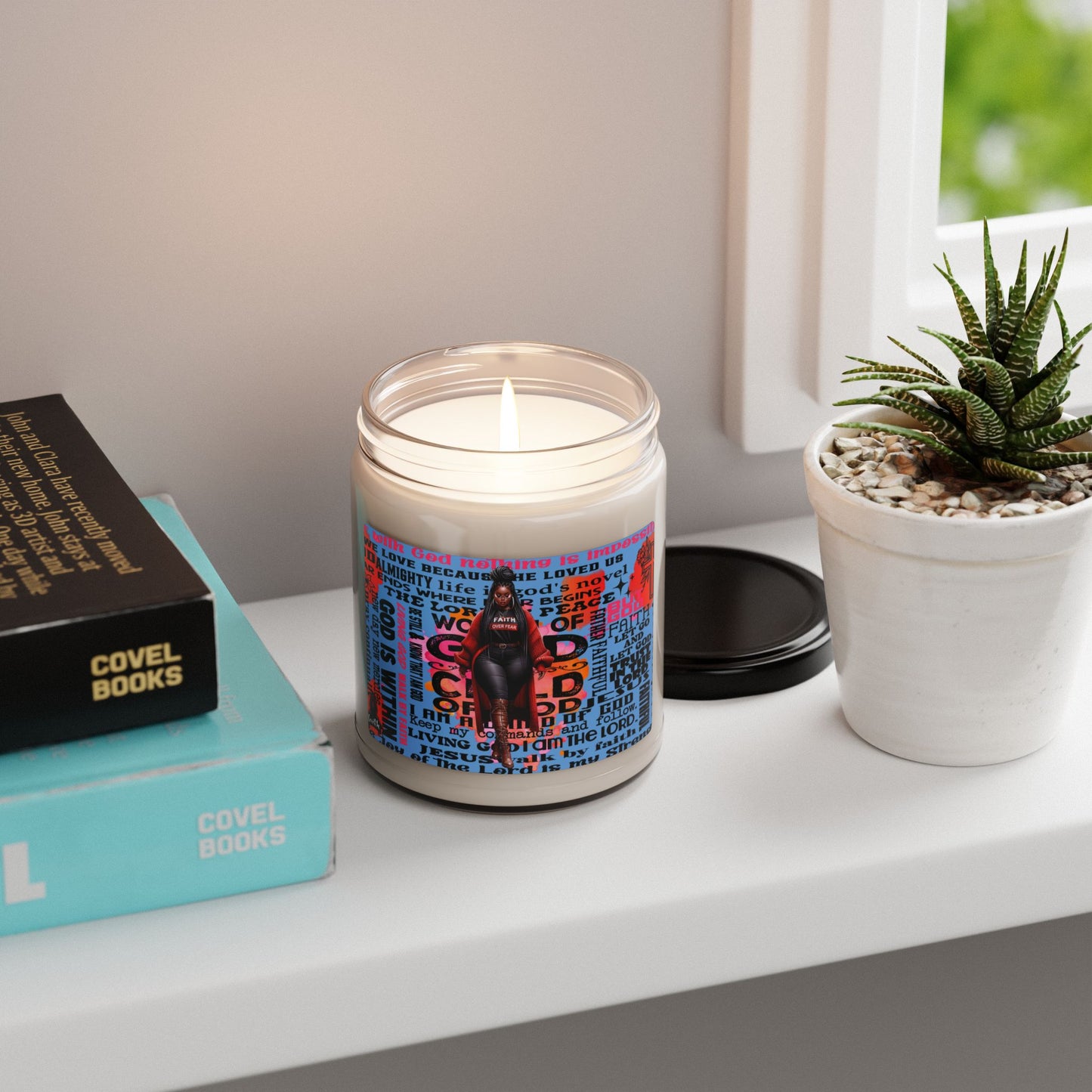 Inspirational Scented Soy Candle - 9oz | Faith & Empowerment Design