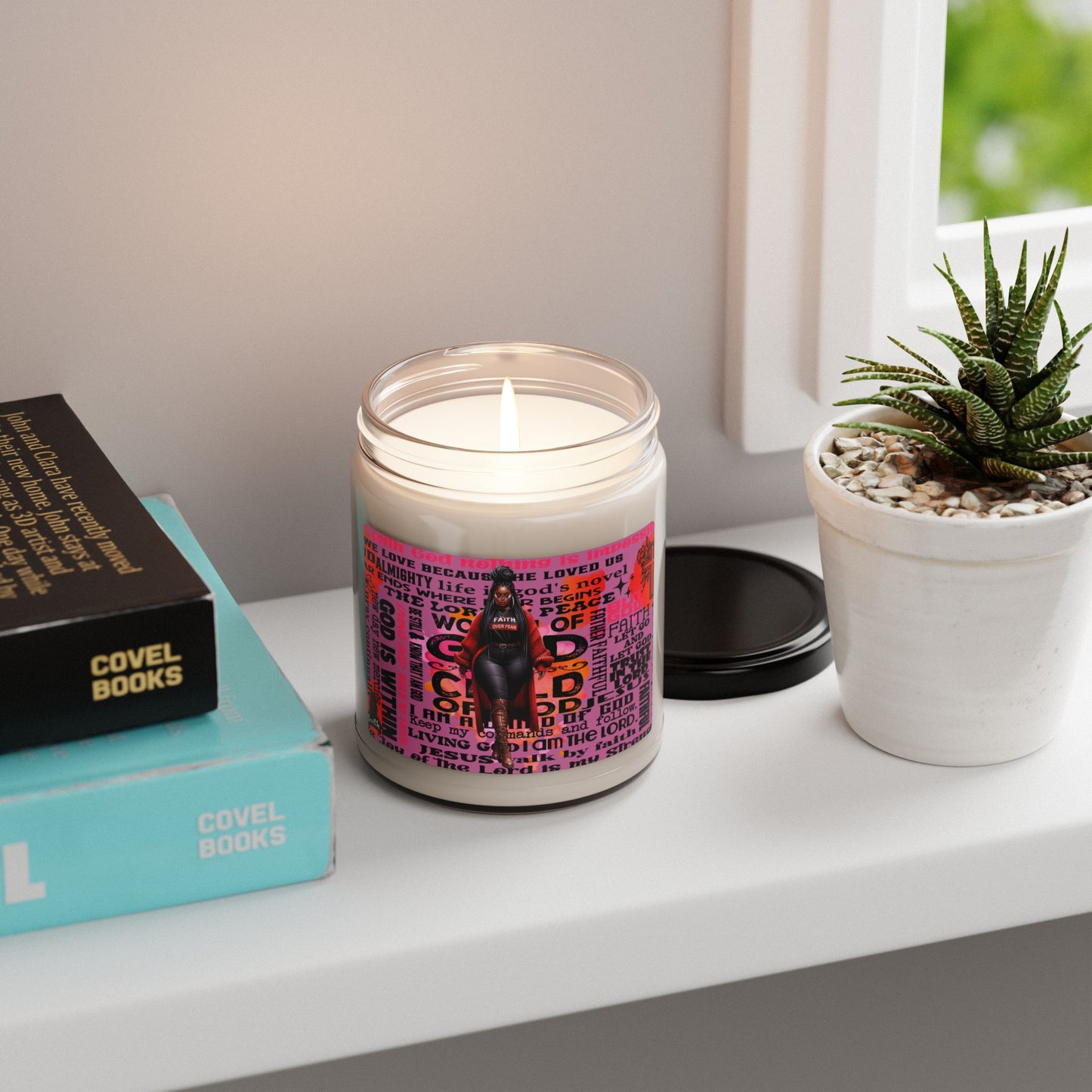 Inspirational Scented Soy Candle - 9oz | Faith & Empowerment Design