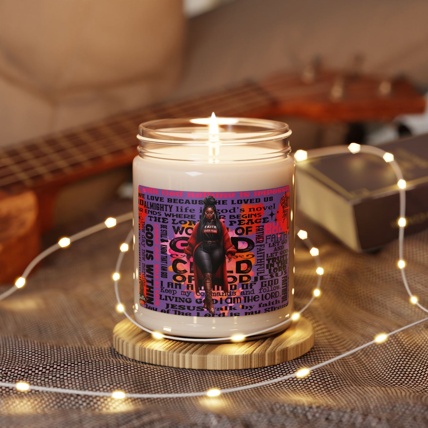 Inspirational Scented Soy Candle - 9oz | Faith & Empowerment Design