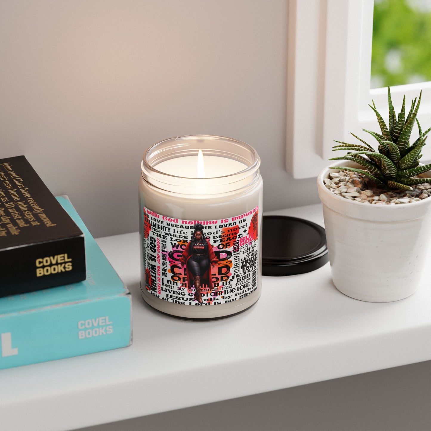 Inspirational Scented Soy Candle - 9oz | Faith & Empowerment Design