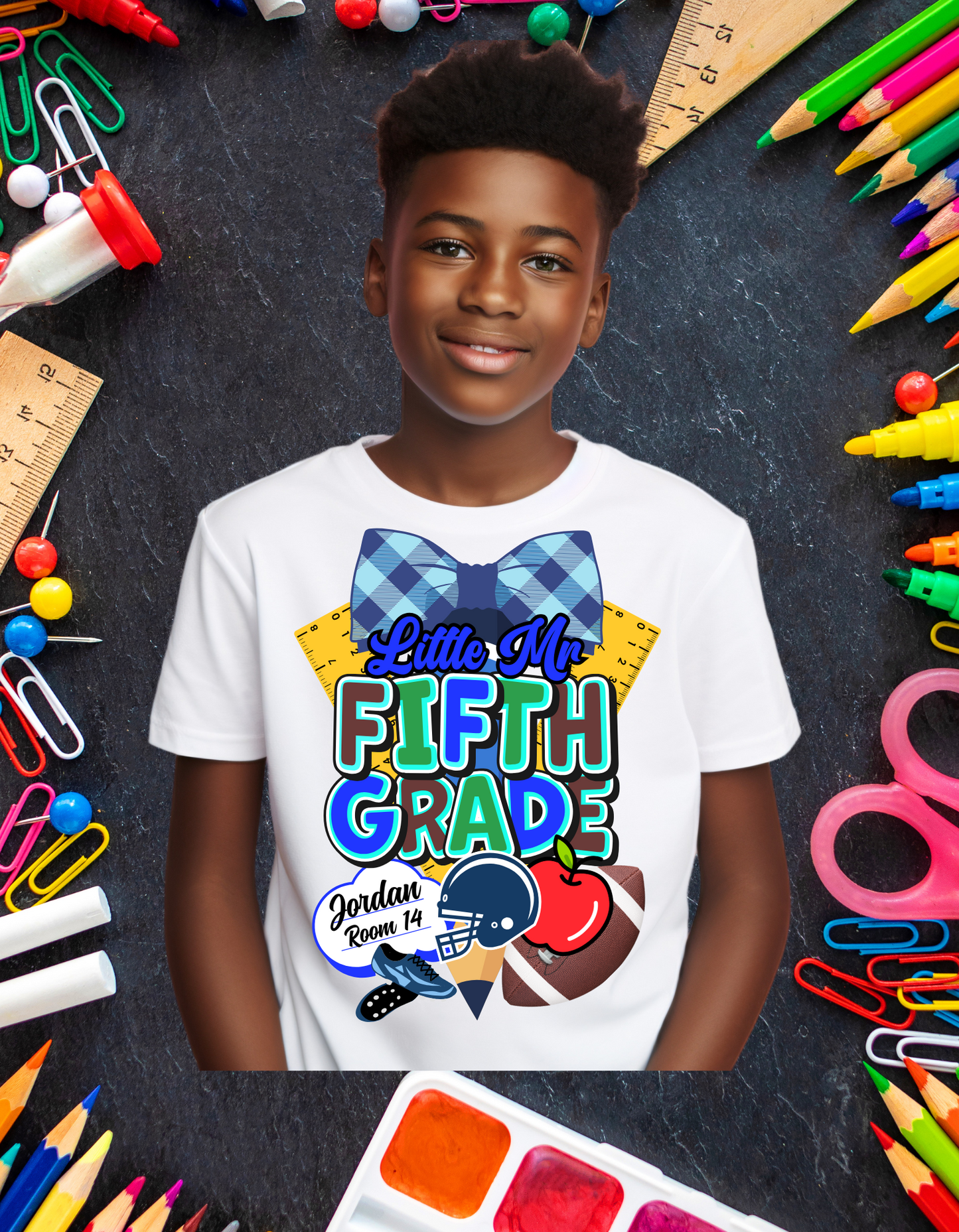 Little Miss / Mr. Custom Youth Back to School Apparel & Supplies Bundle