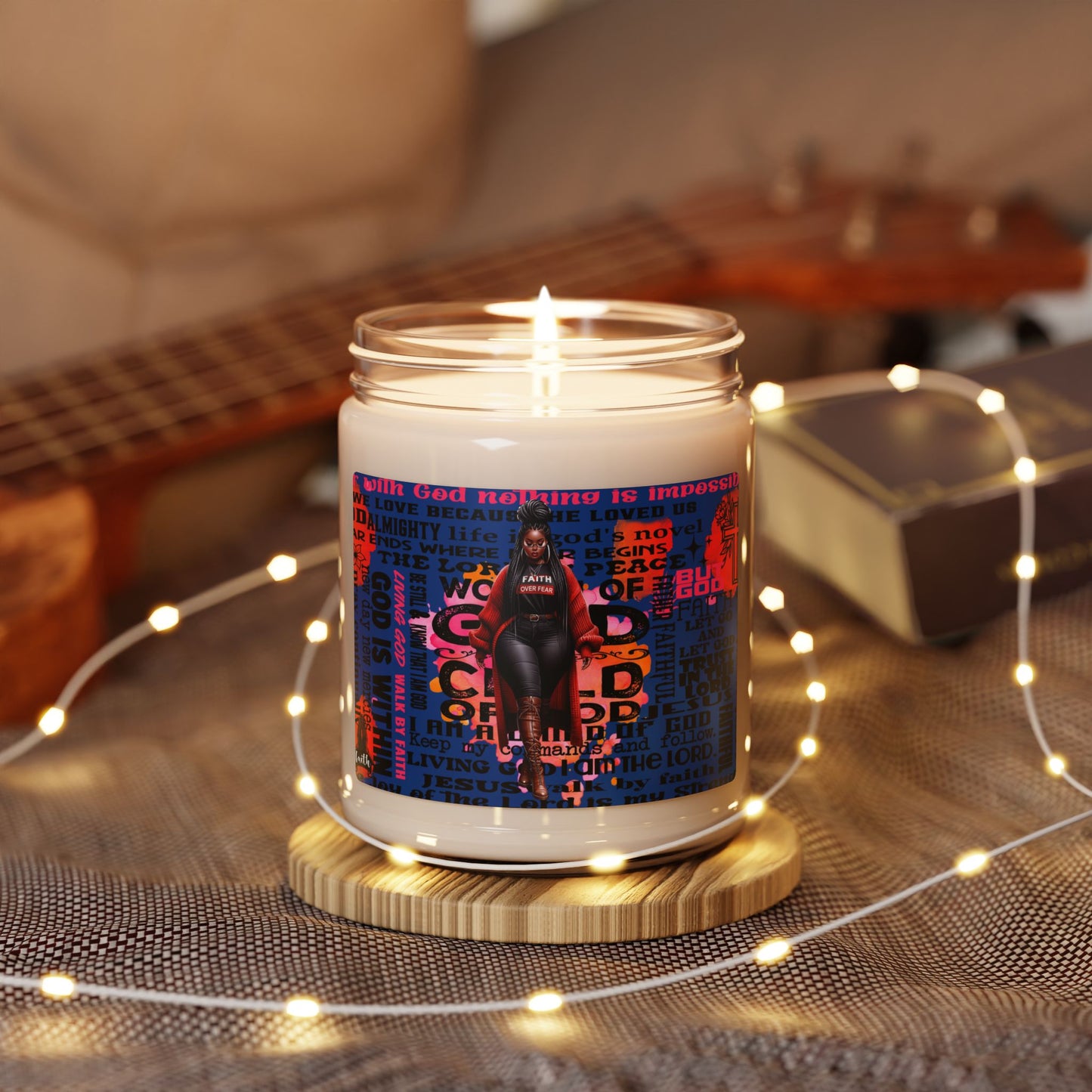 Inspirational Scented Soy Candle - 9oz | Faith & Empowerment Design