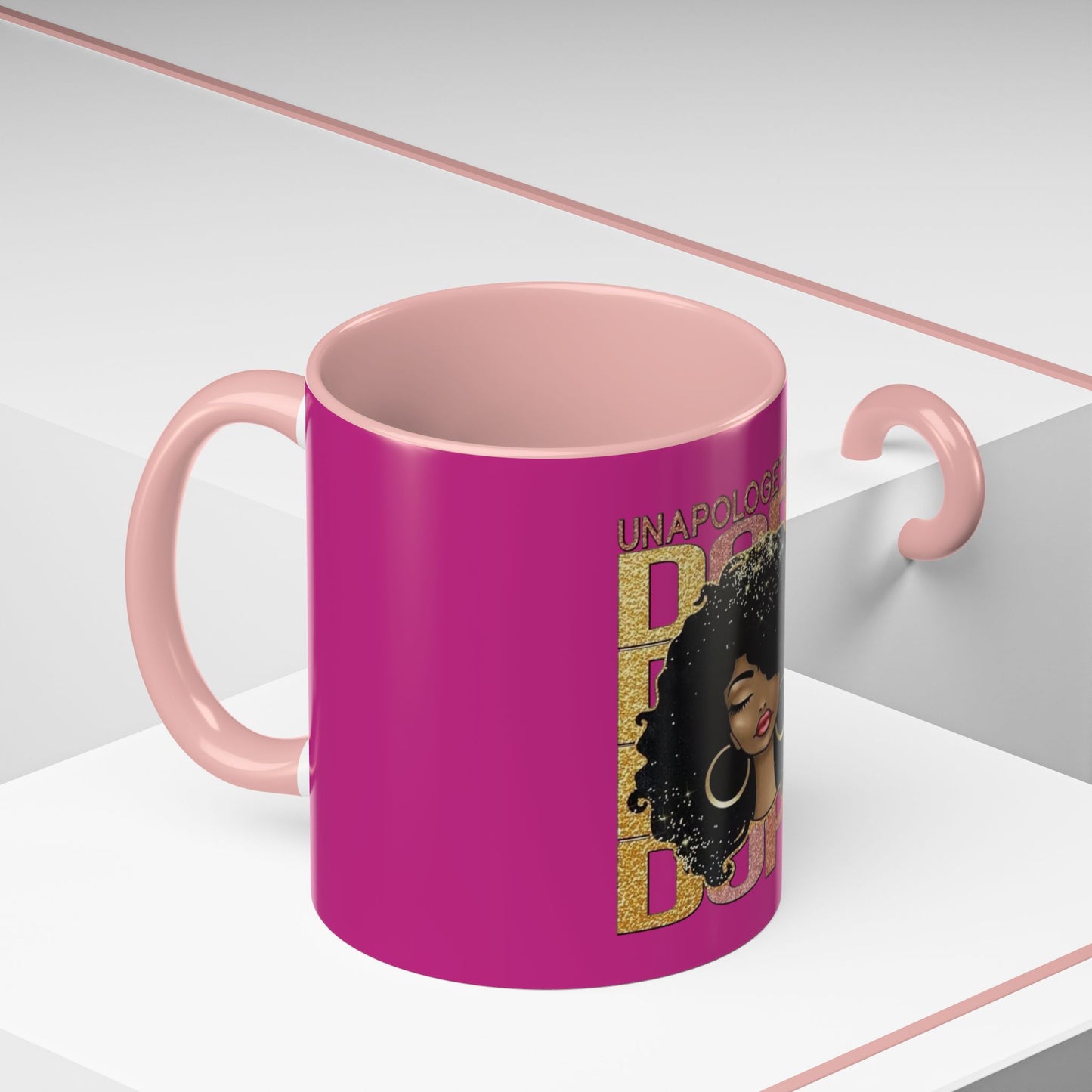 Unapologetically Dope Accent Coffee Mug - Bold Black Woman Design, 11oz & 15oz