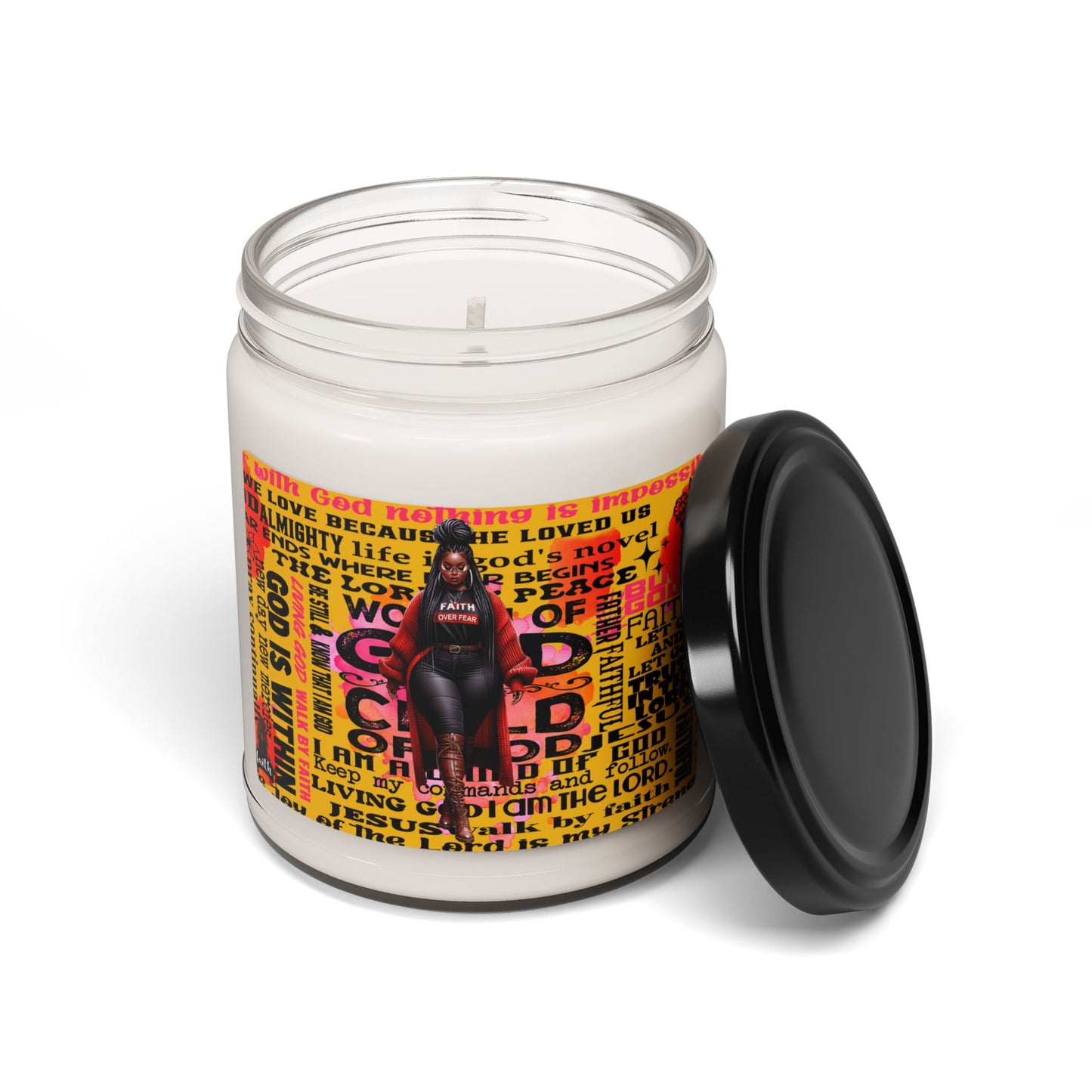 Inspirational Scented Soy Candle - 9oz | Faith & Empowerment Design