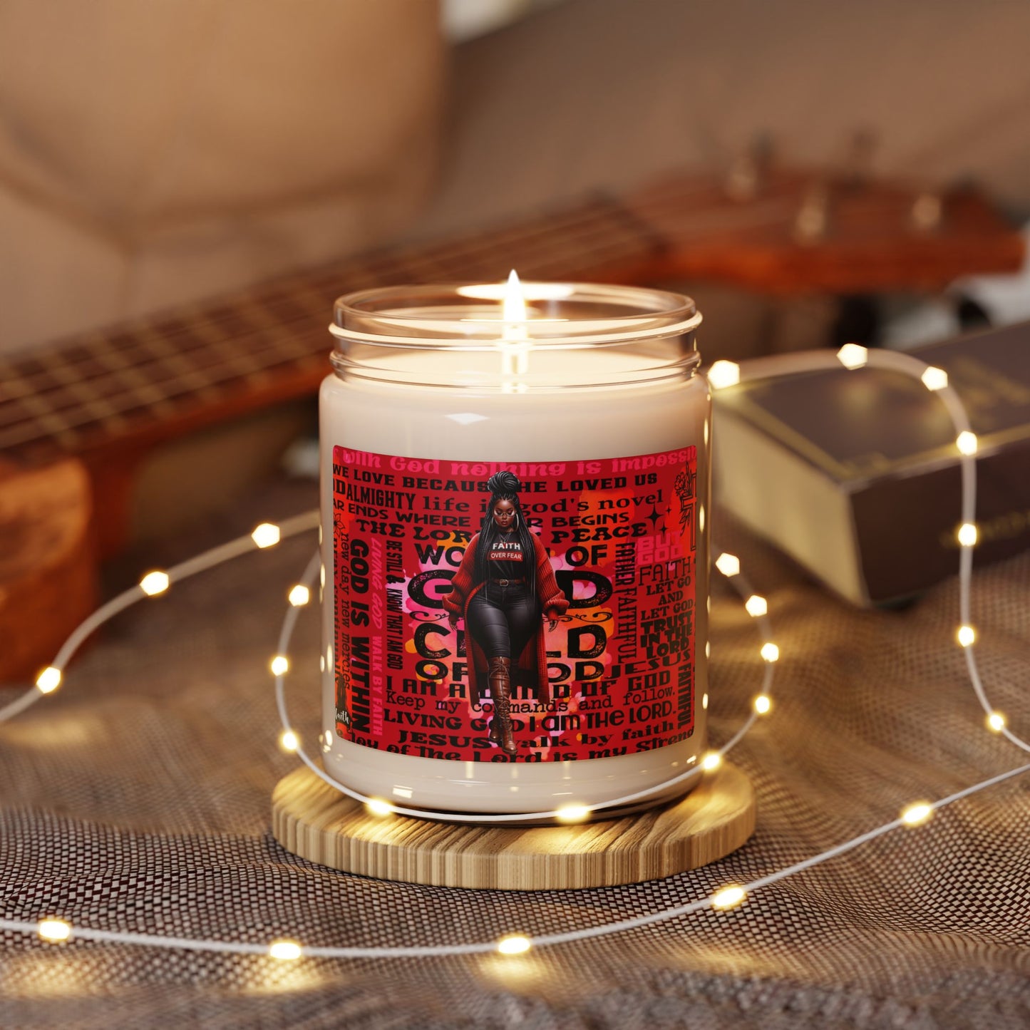 Inspirational Scented Soy Candle - 9oz | Faith & Empowerment Design