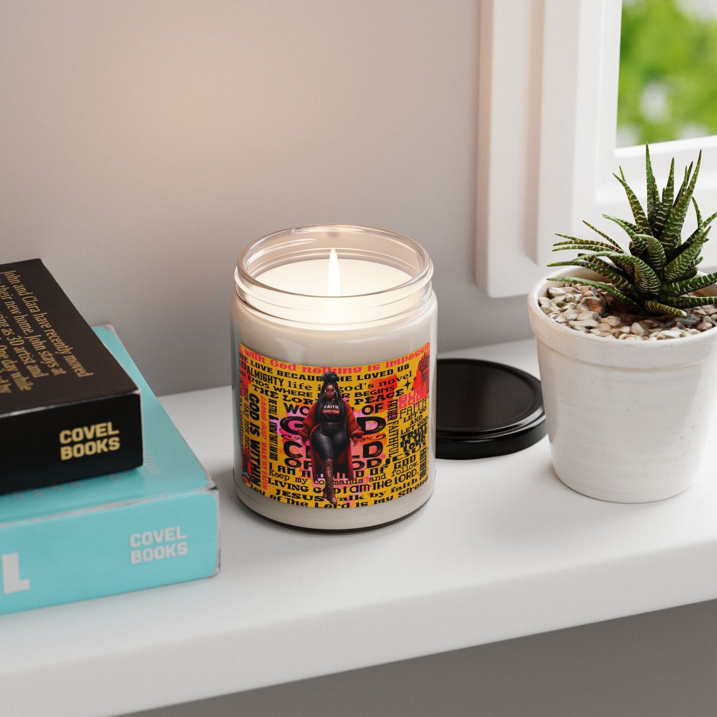Inspirational Scented Soy Candle - 9oz | Faith & Empowerment Design