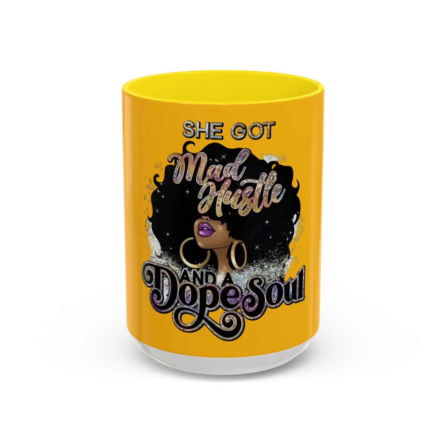 Unapologetically Dope Accent Coffee Mug - Bold Black Woman Design, 11oz & 15oz