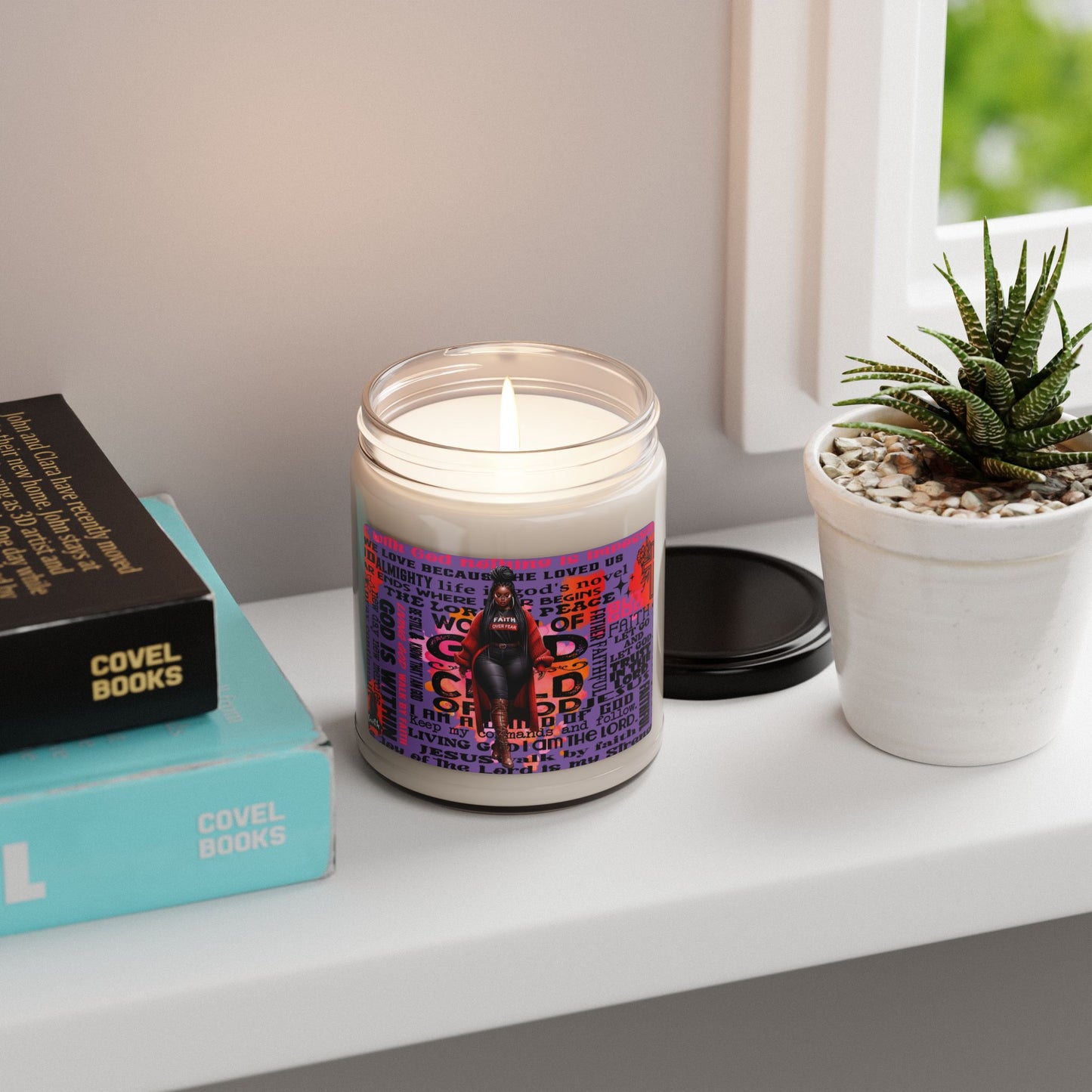 Inspirational Scented Soy Candle - 9oz | Faith & Empowerment Design