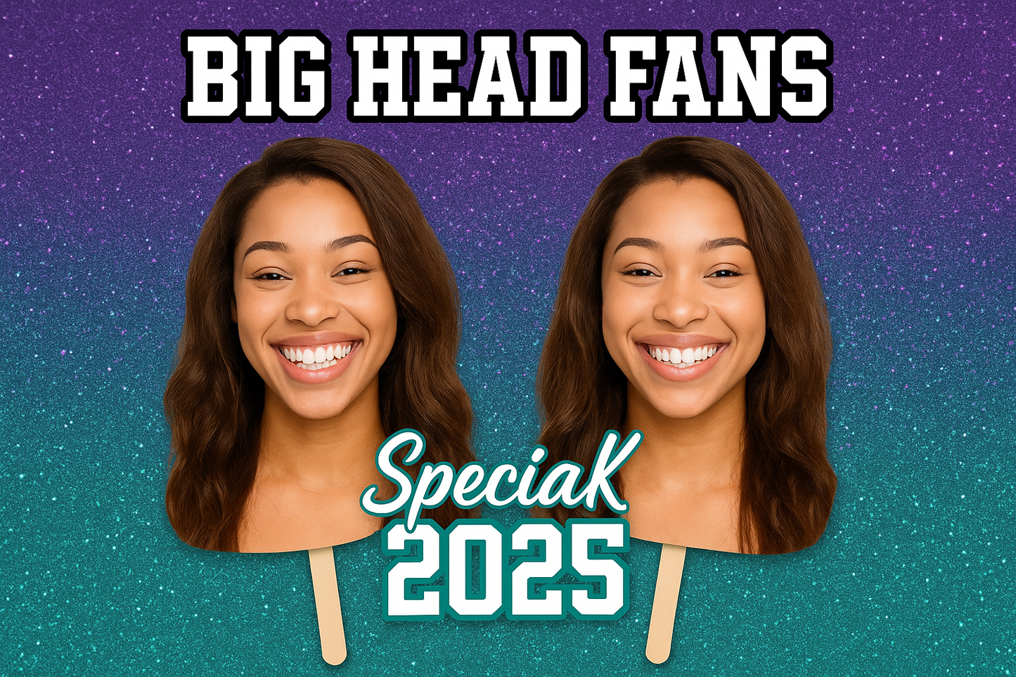 Custom Big Head Fans – Graduation, Parties & Events