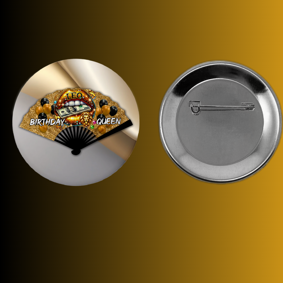 Birthday Queen Zodiac Clack Fan β FREE Shipping + Matching Button (Flash Sale)