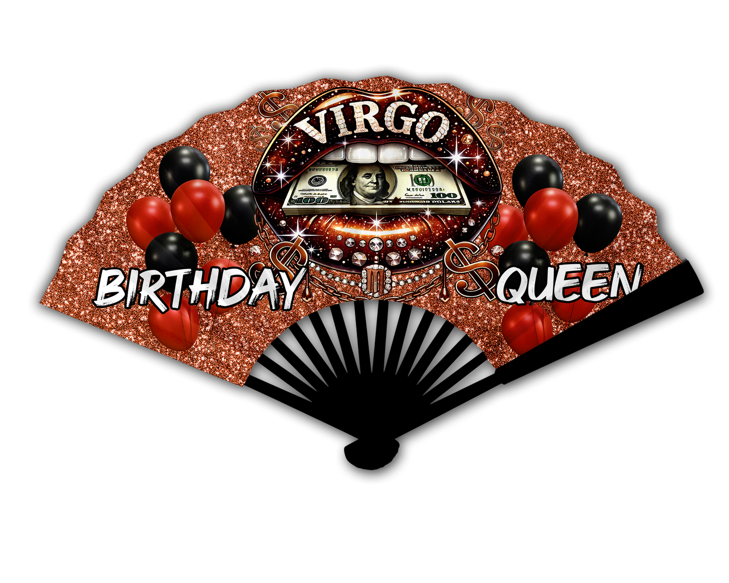 Birthday Queen Zodiac Clack Fan β FREE Shipping + Matching Button (Flash Sale)