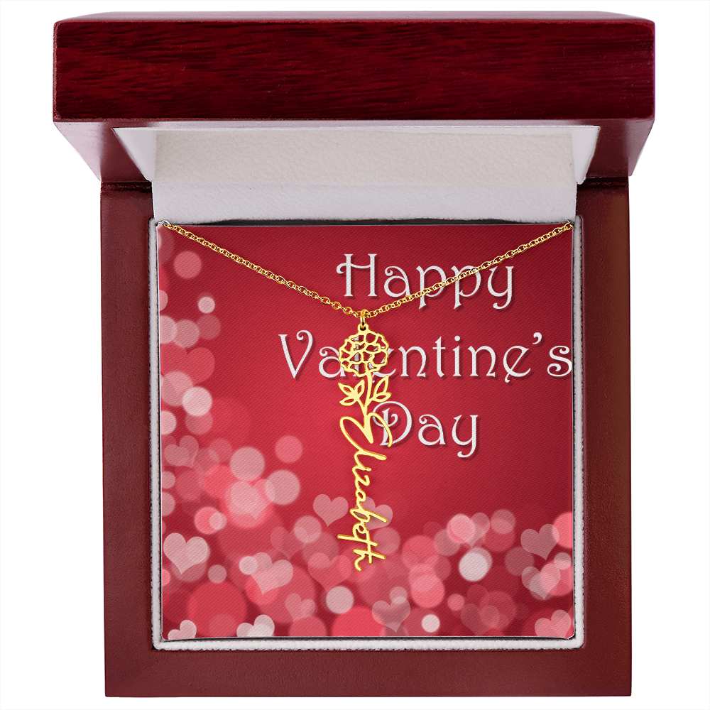 "Blooming Beautiful Flower Name Jewelry"