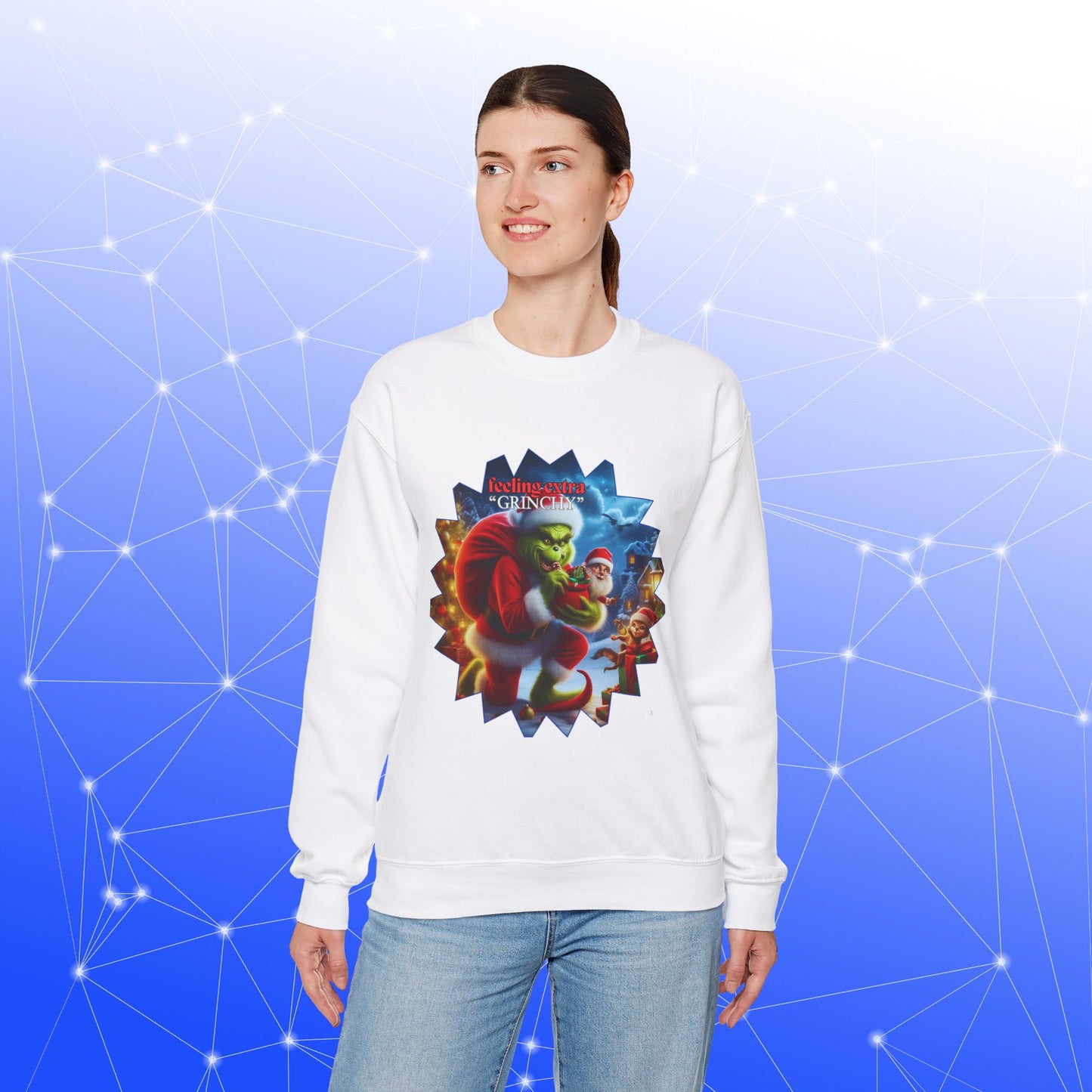 Christmas Grinch Unisex Sweatshirt - Grinch Feeling Grinchy Design