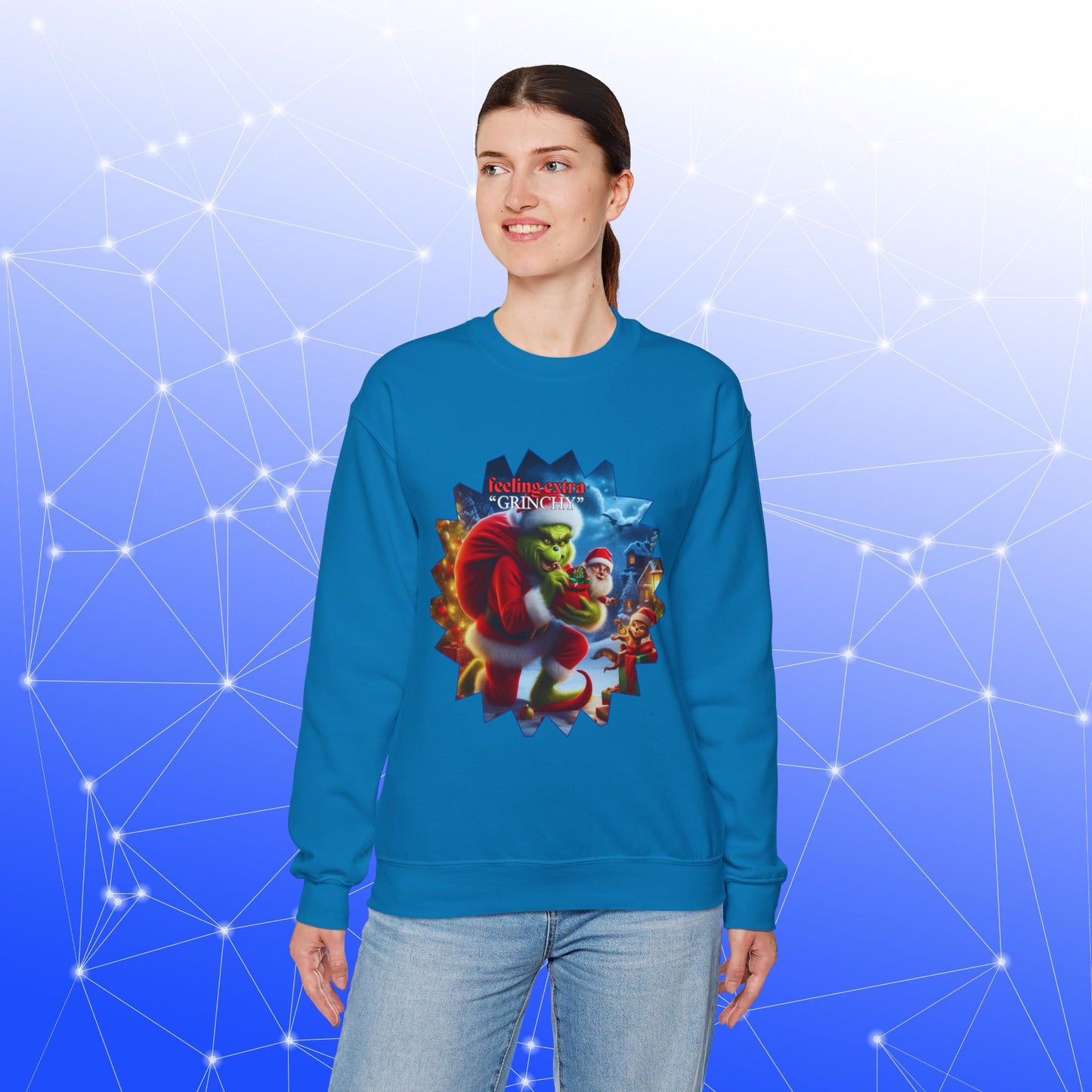 Christmas Grinch Unisex Sweatshirt - Grinch Feeling Grinchy Design