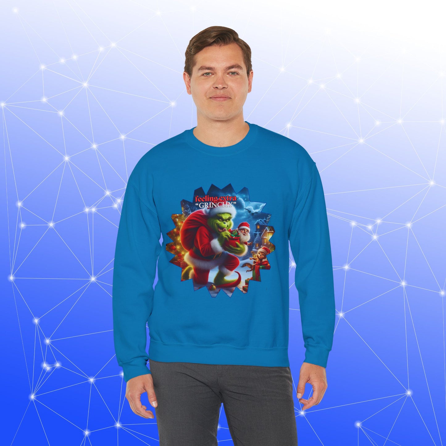 Christmas Grinch Unisex Sweatshirt - Grinch Feeling Grinchy Design