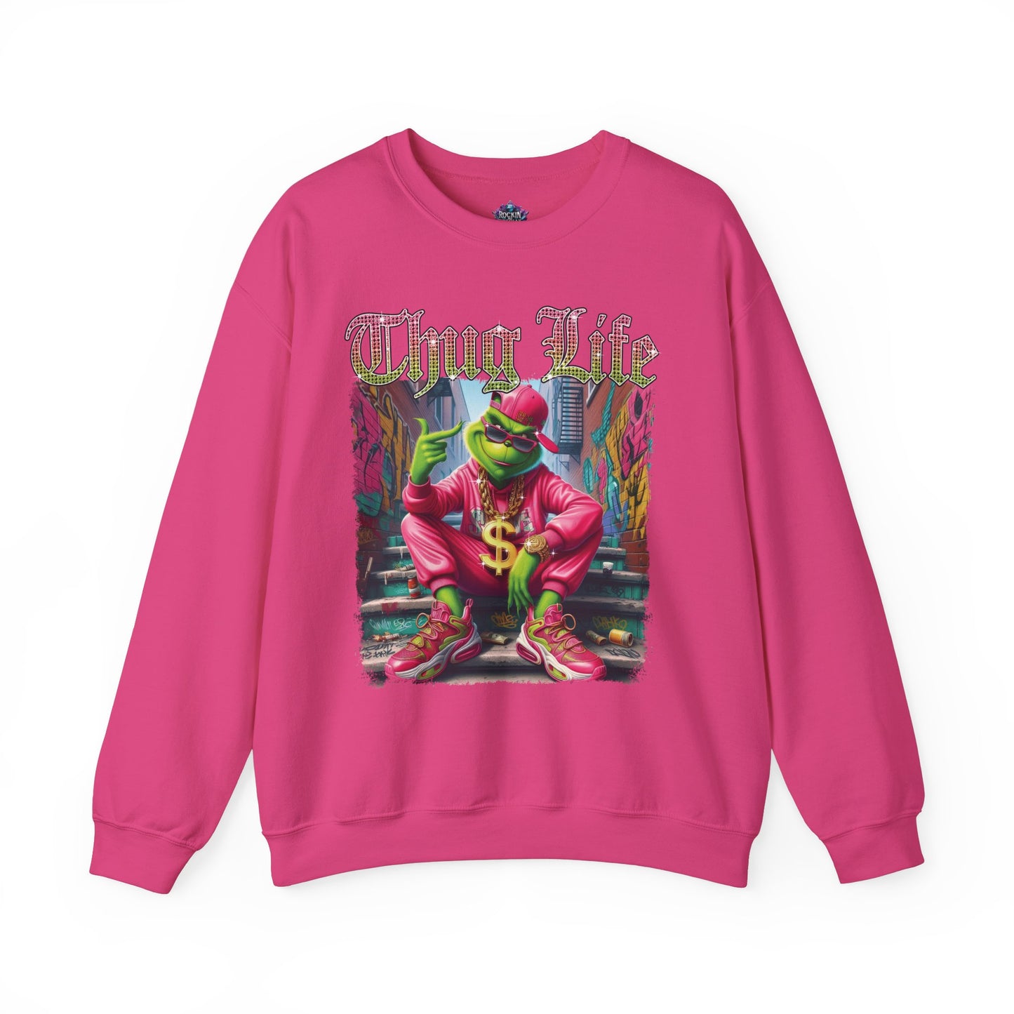 Crewneck Sweatshirt - Grinch THUG LIFE