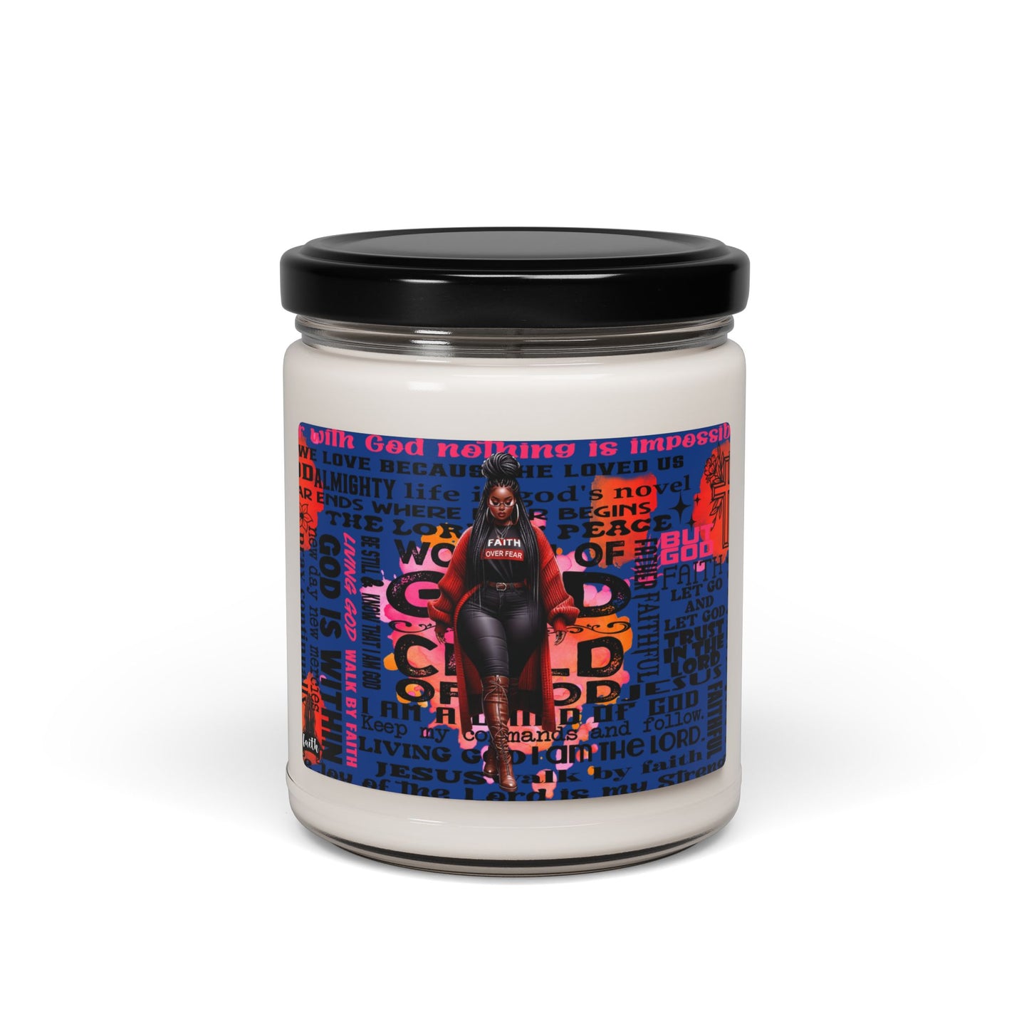 Inspirational Scented Soy Candle - 9oz | Faith & Empowerment Design