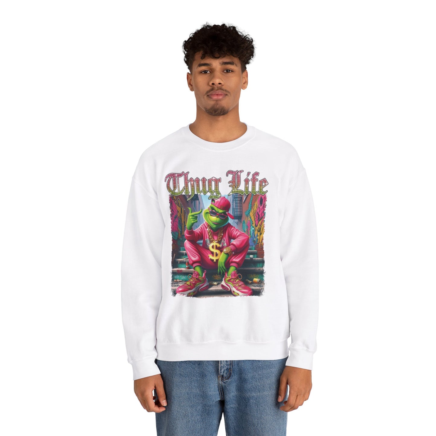 Crewneck Sweatshirt - Grinch THUG LIFE