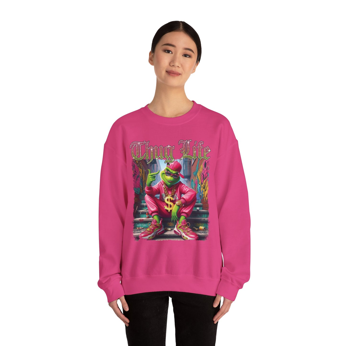 Crewneck Sweatshirt - Grinch THUG LIFE