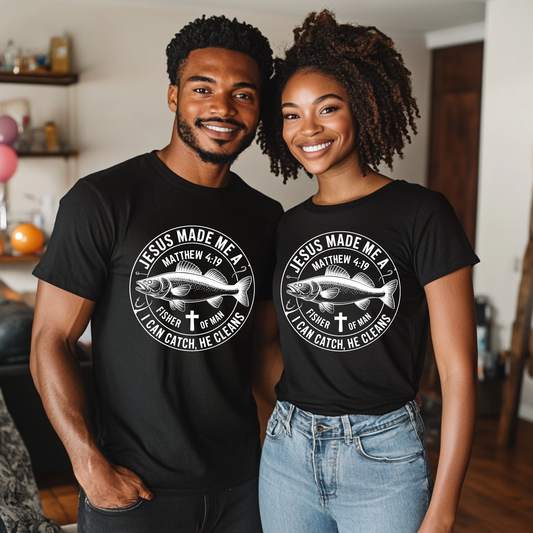 Fisher of Men Church Group Shirt – Matthew 4:19 Christian Apparel