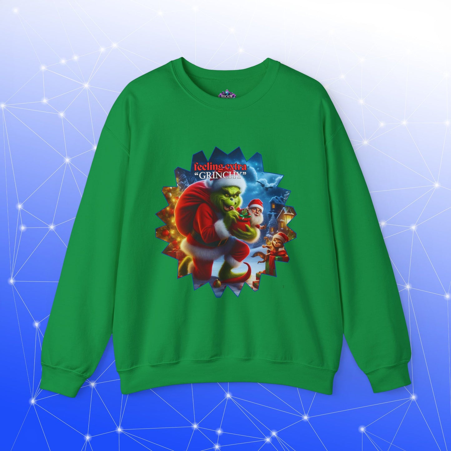 Christmas Grinch Unisex Sweatshirt - Grinch Feeling Grinchy Design