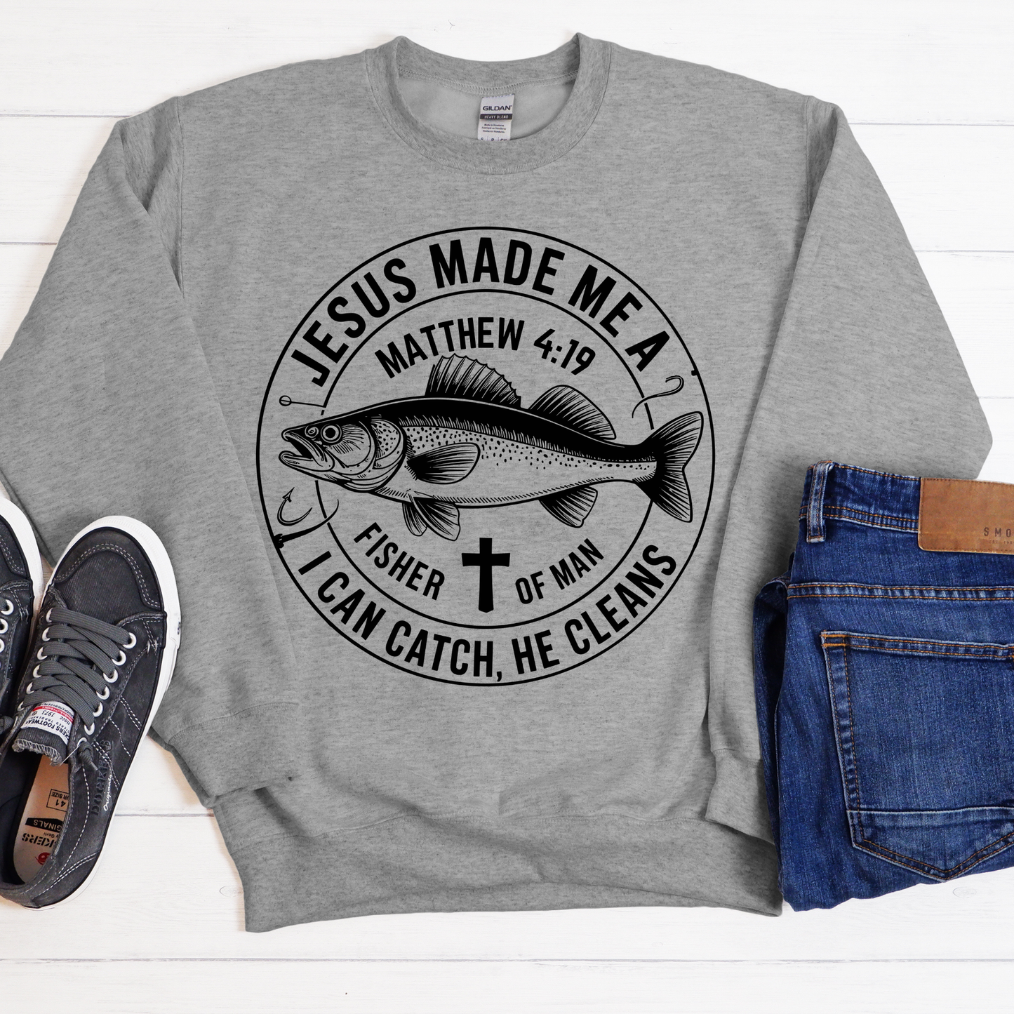 Fisher of Men Church Group Shirt – Matthew 4:19 Christian Apparel