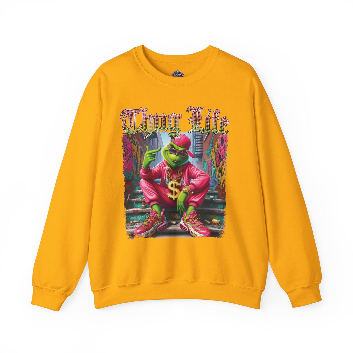 Crewneck Sweatshirt - Grinch THUG LIFE