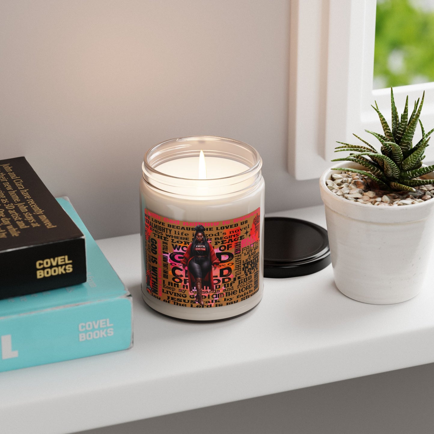 Inspirational Scented Soy Candle - 9oz | Faith & Empowerment Design