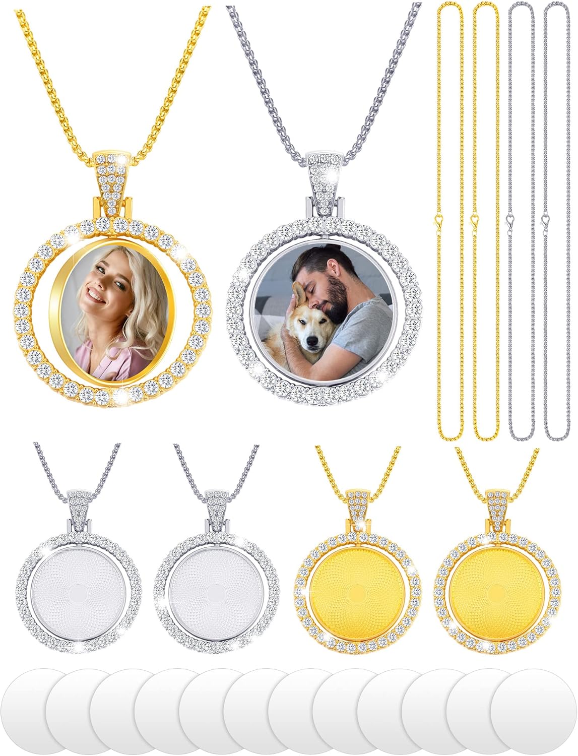 Custom Angel Wing & Heart Photo Pendant – Personal Tribute Jewelry