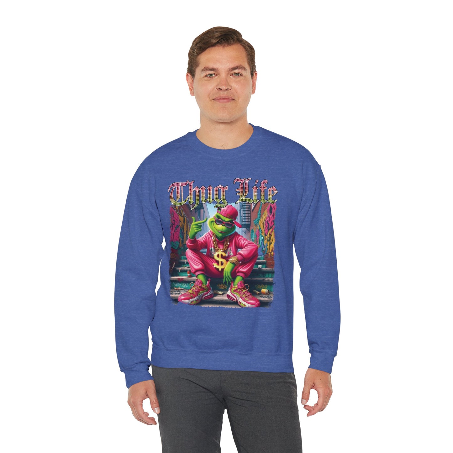 Crewneck Sweatshirt - Grinch THUG LIFE