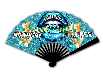 Birthday Queen Zodiac Clack Fan – FREE Shipping + Matching Button (Flash Sale)