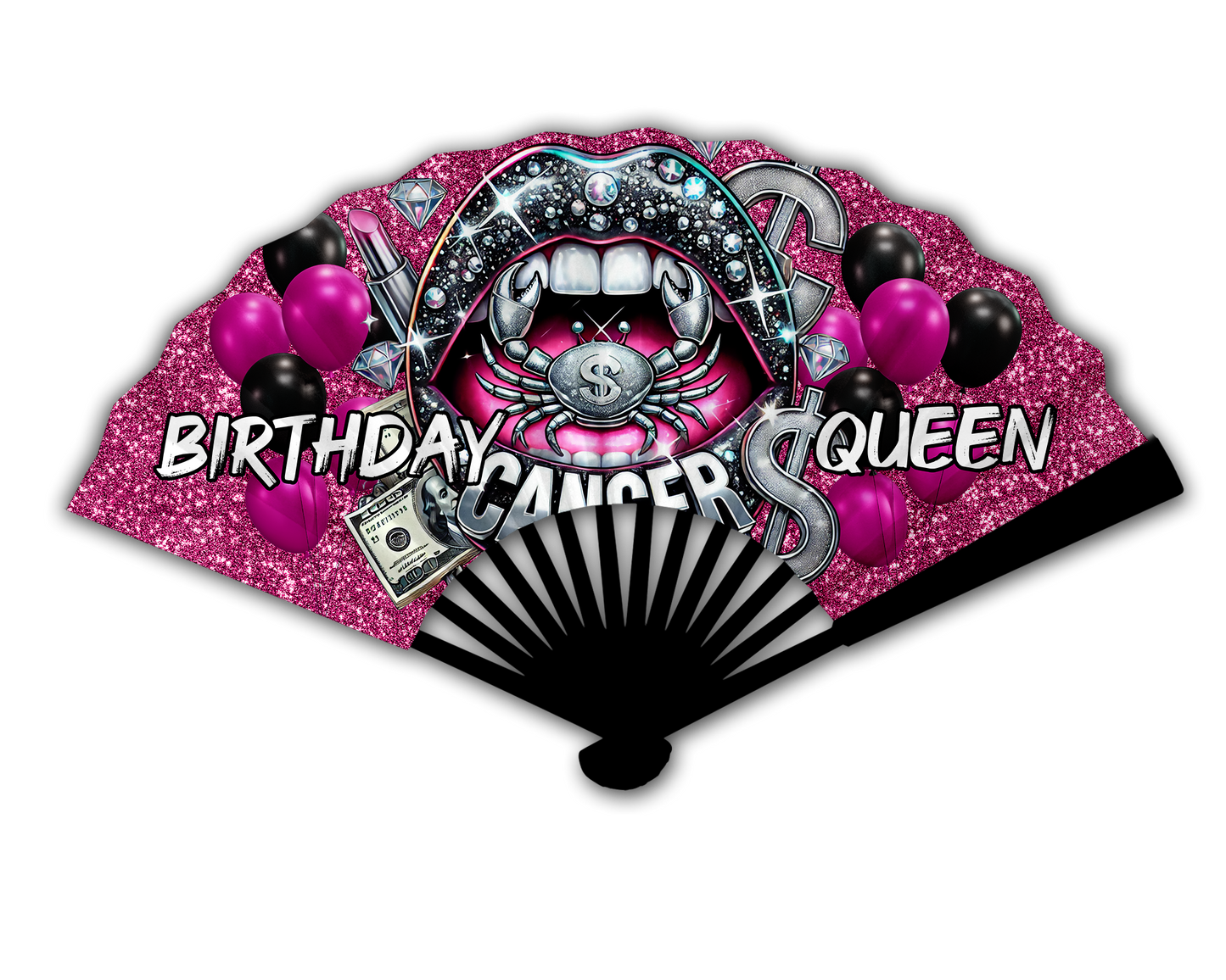 Birthday Queen Zodiac Clack Fan – FREE Shipping + Matching Button (Flash Sale)