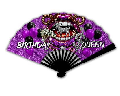 Birthday Queen Zodiac Clack Fan – FREE Shipping + Matching Button (Flash Sale)