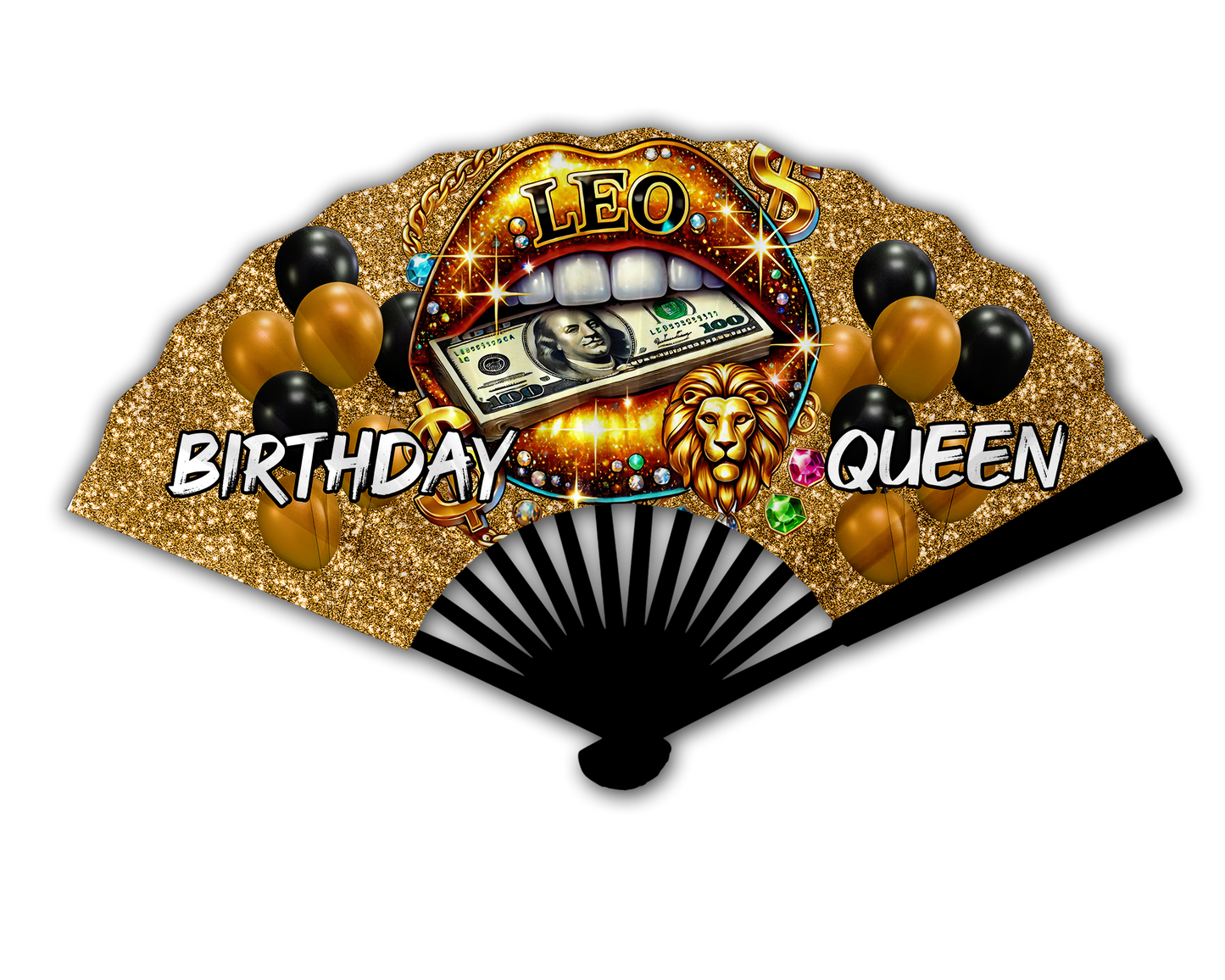 Birthday Queen Zodiac Clack Fan – FREE Shipping + Matching Button (Flash Sale)