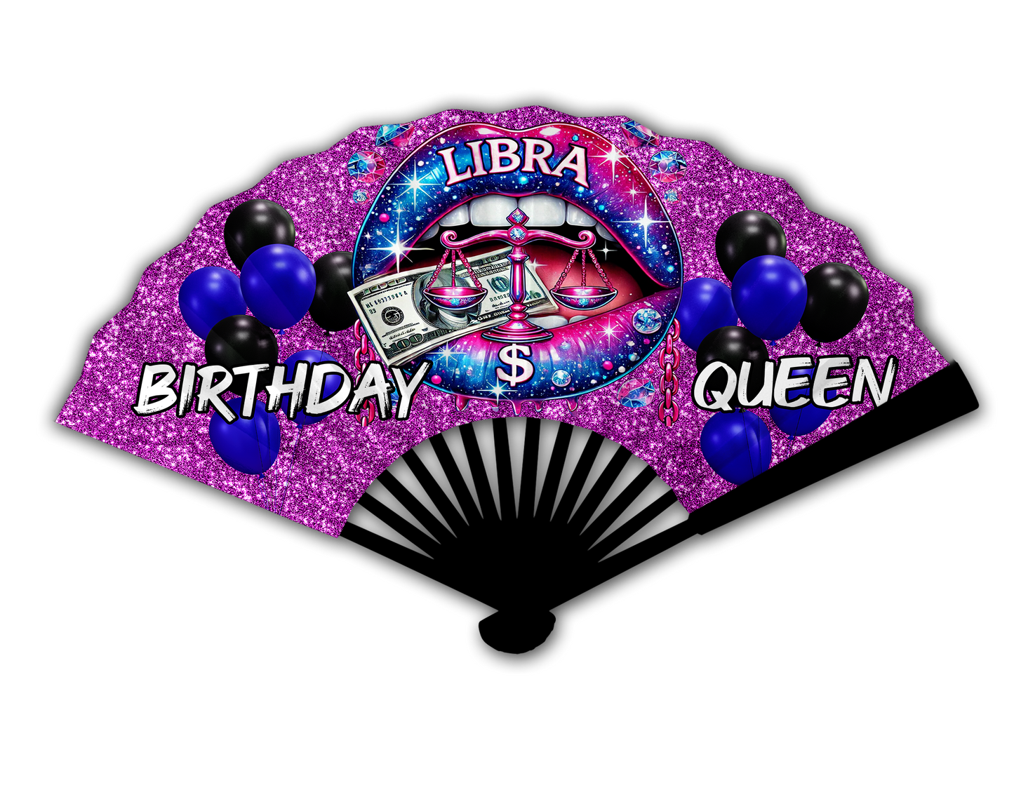 Birthday Queen Zodiac Clack Fan – FREE Shipping + Matching Button (Flash Sale)