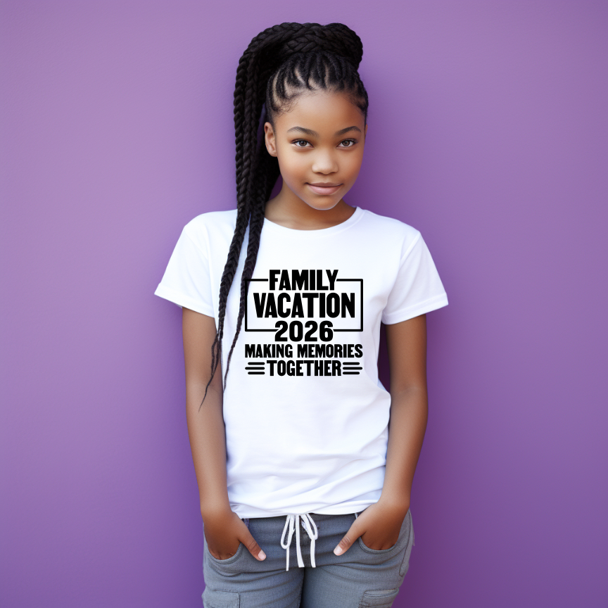 2026 Family Vacation Custom Tshirt - Making Memories Together