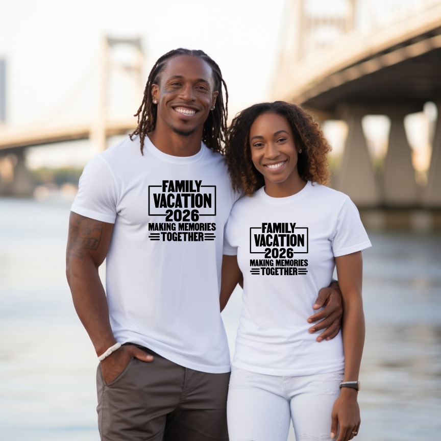 2026 Family Vacation Custom Tshirt - Making Memories Together
