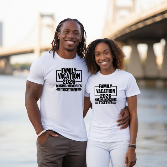 2026 Family Vacation Custom Tshirt - Making Memories Together