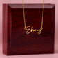 Personalized Touch: Make a statement with a custom-made necklace featuring your name, initials, or special message.