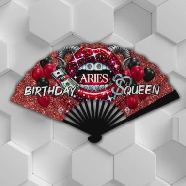 Birthday Queen Zodiac Clack Fan – FREE Shipping + Matching Button (Flash Sale)