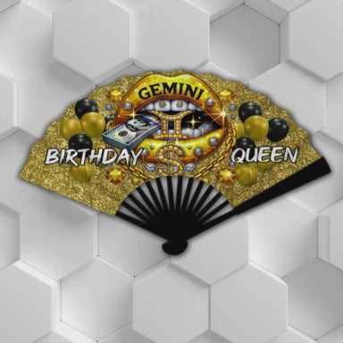 Birthday Queen Zodiac Clack Fan – FREE Shipping + Matching Button (Flash Sale)
