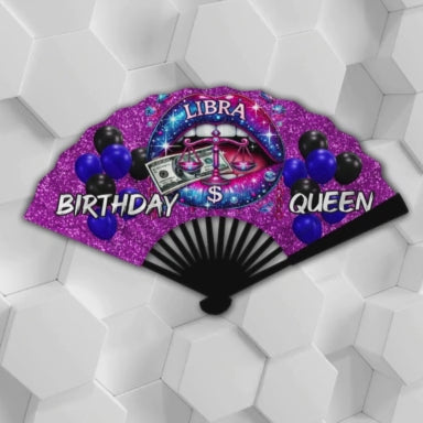 Birthday Queen Zodiac Clack Fan – FREE Shipping + Matching Button (Flash Sale)