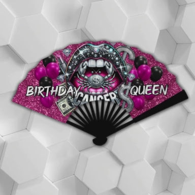 Birthday Queen Zodiac Clack Fan – FREE Shipping + Matching Button (Flash Sale)