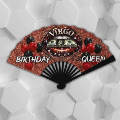 Birthday Queen Zodiac Clack Fan – FREE Shipping + Matching Button (Flash Sale)